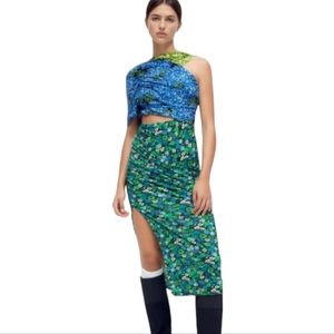 Zara Floral Print Midi Dress